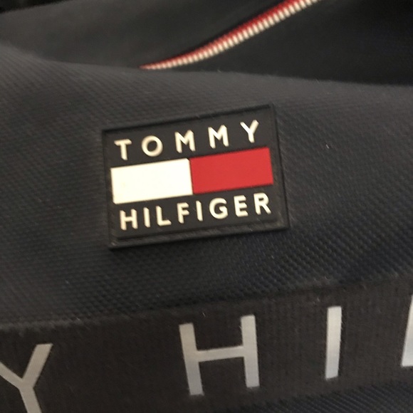 VTG Vintage 1990s Tommy Hilfiger Navy Duffle Bag - Picture 3 of 8